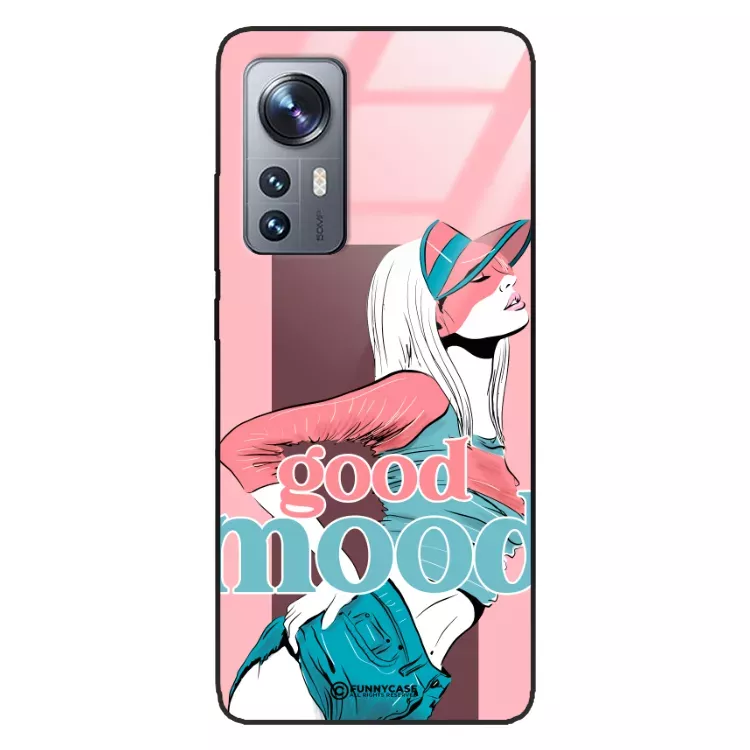 Etui Black Case Glass Hipster Babe do XIAOMI 12 Glamour ST_HIB123