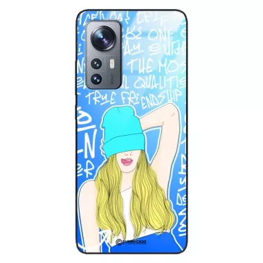 Etui Black Case Glass Hipster Babe do XIAOMI 12x Girl Power ST_HIB113