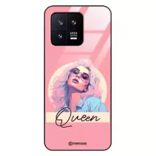 Etui Black Case Glass Hipster Babe do XIAOMI 13 Glamour Queen ST_HIB100