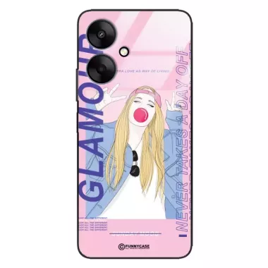 Etui Black Case Glass Hipster Babe do XIAOMI REDMI 13C 5G Glamour ST_HIB118