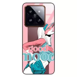Etui Black Case Glass Hipster Babe do XIAOMI 14 PRO Glamour ST_HIB123