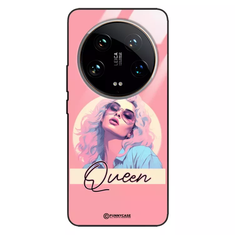 Etui Black Case Glass Hipster Babe do XIAOMI 14 ULTRA 5G Glamour Queen ST_HIB100