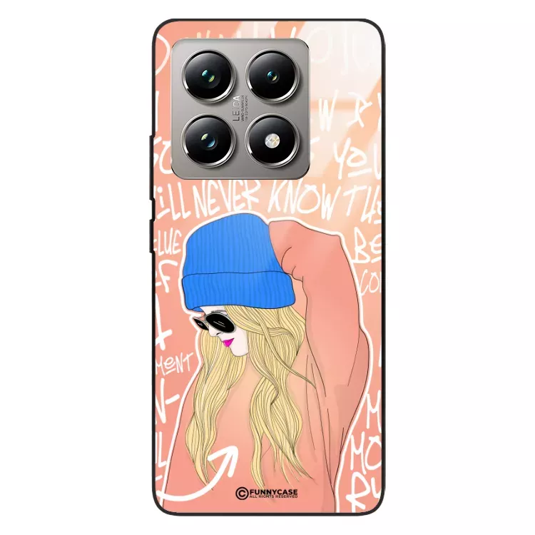 Etui Black Case Glass Hipster Babe do XIAOMI 14T PRO 5G Lifestyle ST_HIB114