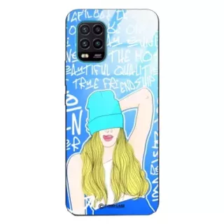 Etui Black Case Glass Hipster Babe do XIAOMI Mi 10 LITE Girl Power ST_HIB113
