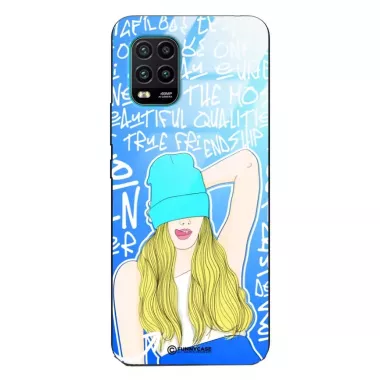 Etui Black Case Glass Hipster Babe do XIAOMI Mi 10 LITE Girl Power ST_HIB113