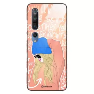 Etui Black Case Glass Hipster Babe do XIAOMI Mi 10 PRO Lifestyle ST_HIB114