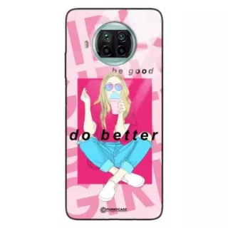 Etui Black Case Glass Hipster Babe do XIAOMI Mi 10T LITE Styl Fashion ST_HIB117