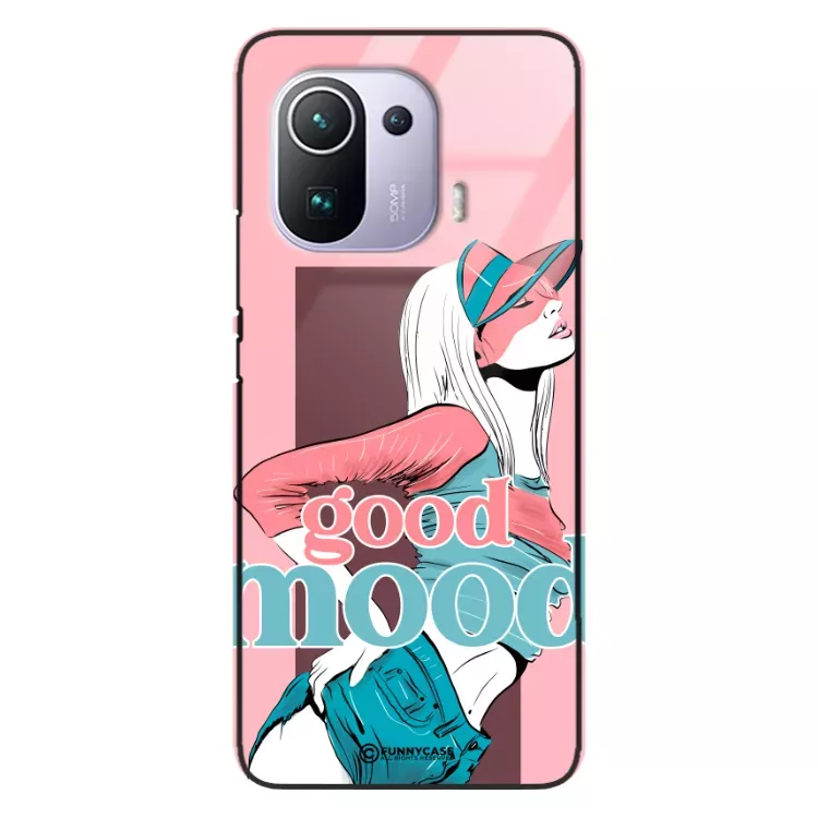 Etui Black Case Glass Hipster Babe do XIAOMI Mi 11 PRO Glamour ST_HIB123