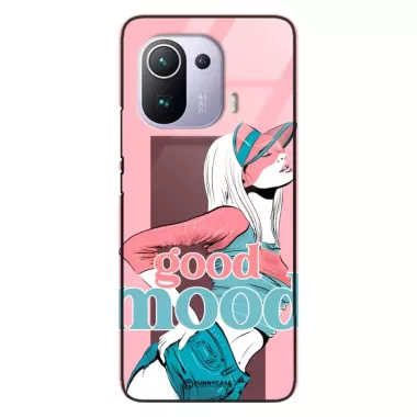 Etui Black Case Glass Hipster Babe do XIAOMI Mi 11 PRO Glamour ST_HIB123