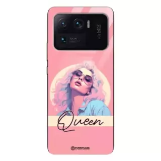 Etui Black Case Glass Hipster Babe do XIAOMI Mi 11 ULTRA  Glamour Queen ST_HIB100