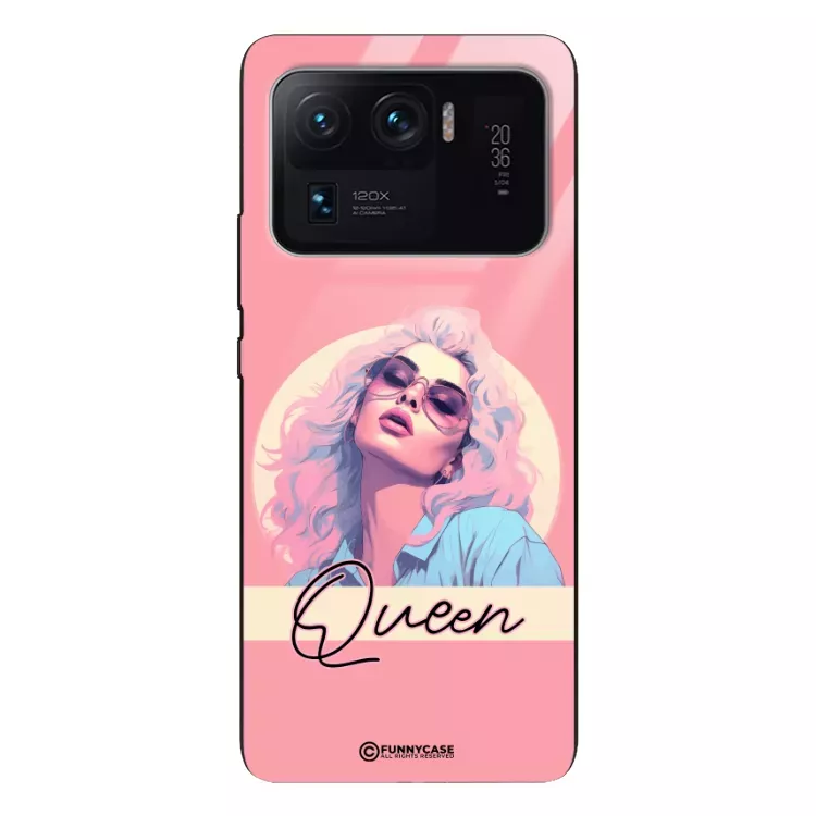 Etui Black Case Glass Hipster Babe do XIAOMI Mi 11 ULTRA  Glamour Queen ST_HIB100