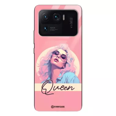 Etui Black Case Glass Hipster Babe do XIAOMI Mi 11 ULTRA  Glamour Queen ST_HIB100