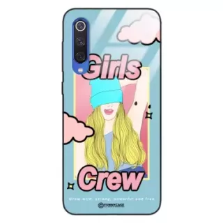 Etui Black Case Glass Hipster Babe do XIAOMI Mi 9SE Girl Power Pop Art. ST_HIB115