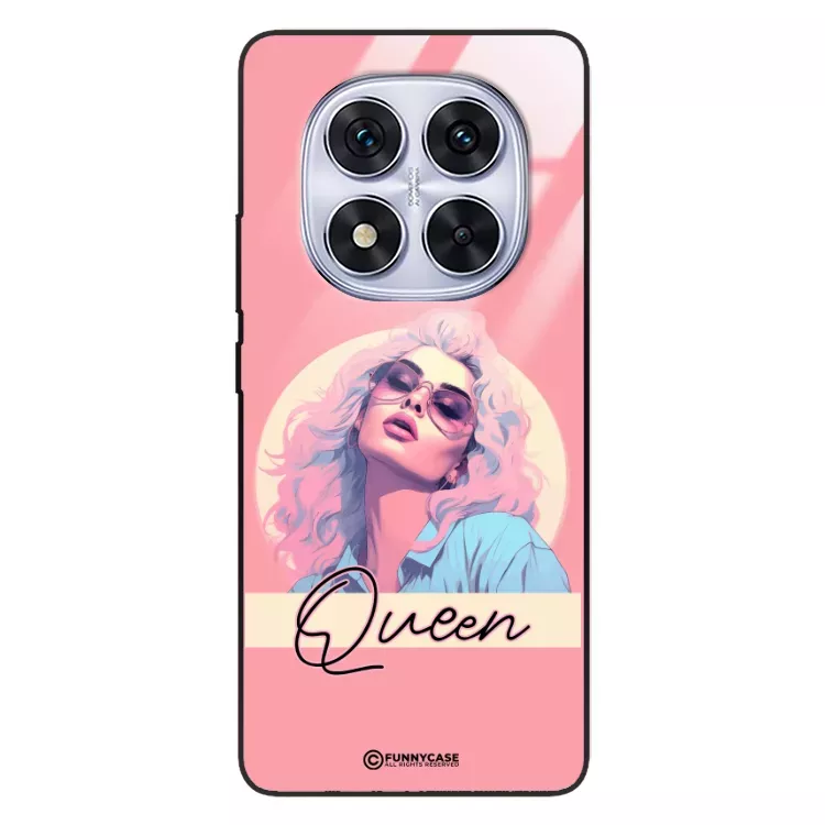 Etui Black Case Glass Hipster Babe do XIAOMI NOTE 14 PRO 5G Glamour Queen ST_HIB100