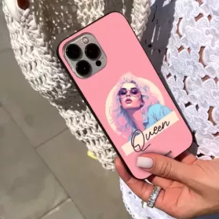 Etui Black Case Glass Hipster Babe do XIAOMI NOTE 14 PRO 5G Glamour Queen ST_HIB100