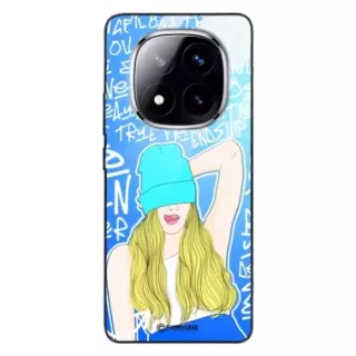 Etui Black Case Glass Hipster Babe do XIAOMI NOTE 14 PRO PLUS Girl Power ST_HIB113