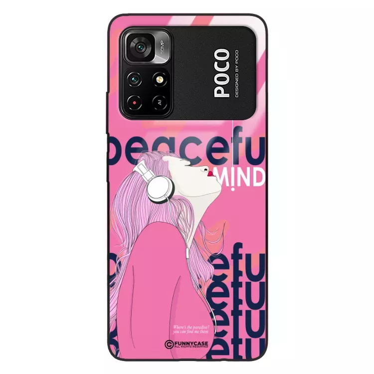 Etui Black Case Glass Hipster Babe do XIAOMI POCO X4 PRO 5G Chill Vibe ST_HIB122