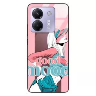 Etui Black Case Glass Hipster Babe do XIAOMI POCO M7 PRO 5G Glamour ST_HIB123
