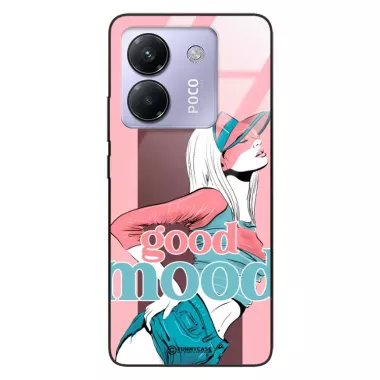 Etui Black Case Glass Hipster Babe do XIAOMI POCO M7 PRO 5G Glamour ST_HIB123