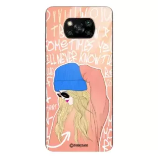 Etui Black Case Glass Hipster Babe do XIAOMI POCO X3 PRO Lifestyle ST_HIB114
