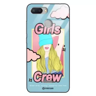 Etui Black Case Glass Hipster Babe do XIAOMI REDMI 6 Girl Power Pop Art. ST_HIB115