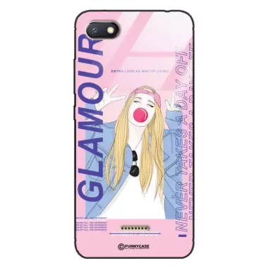 Etui Black Case Glass Hipster Babe do XIAOMI REDMI 6A Glamour ST_HIB118