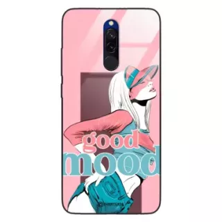 Etui Black Case Glass Hipster Babe do XIAOMI REDMI 8 Glamour ST_HIB123