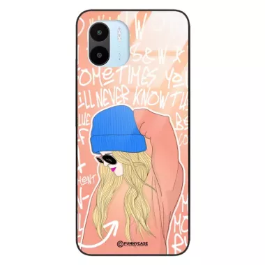 Etui Black Case Glass Hipster Babe do XIAOMI REDMI A1 Lifestyle ST_HIB114