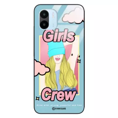 Etui Black Case Glass Hipster Babe do XIAOMI REDMI A2 Girl Power Pop Art. ST_HIB115