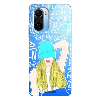 Etui Black Case Glass Hipster Babe do XIAOMI REDMI K40 / K40 PRO Girl Power ST_HIB113