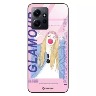 Etui Black Case Glass Hipster Babe do XIAOMI REDMI NOTE 12 4G Glamour ST_HIB118