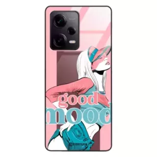 Etui Black Case Glass Hipster Babe do XIAOMI REDMI NOTE 12 PRO 5G Glamour ST_HIB123
