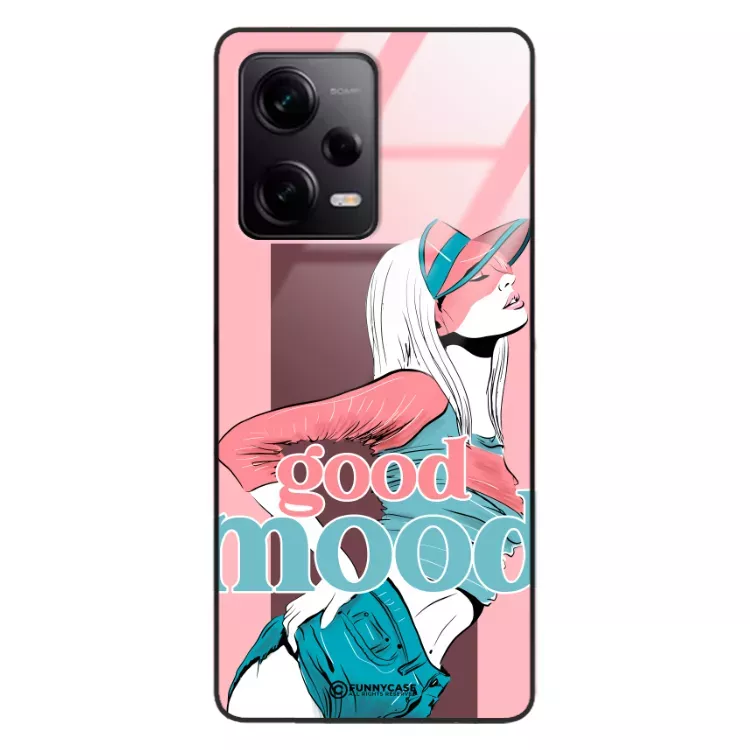 Etui Black Case Glass Hipster Babe do XIAOMI REDMI NOTE 12 PRO 5G Glamour ST_HIB123