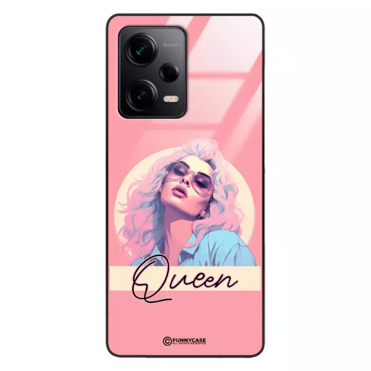Etui Black Case Glass Hipster Babe do XIAOMI REDMI NOTE 12 PRO PLUS 5G Glamour Queen ST_HIB100