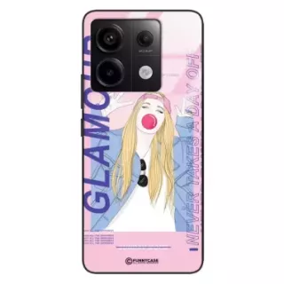 Etui Black Case Glass Hipster Babe do XIAOMI REDMI NOTE 13 PRO 5G Glamour ST_HIB118
