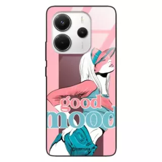 Etui Black Case Glass Hipster Babe do XIAOMI REDMI NOTE 14 4G Glamour ST_HIB123