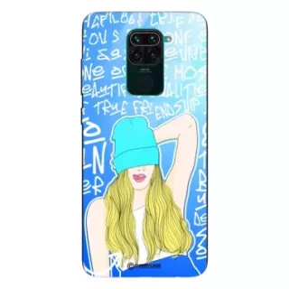 Etui Black Case Glass Hipster Babe do XIAOMI REDMI 10X 4G Girl Power ST_HIB113