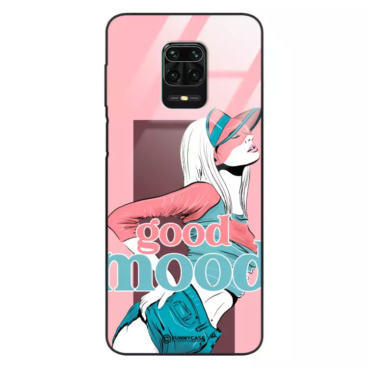 Etui Black Case Glass Hipster Babe do XIAOMI REDMI NOTE 9 PRO MAX Glamour ST_HIB123