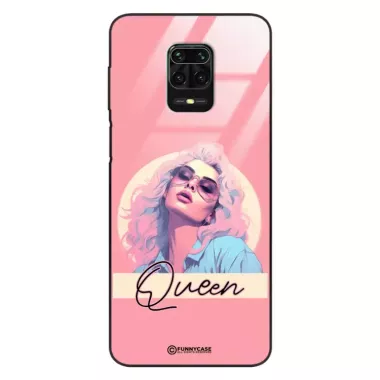 Etui Black Case Glass Hipster Babe do XIAOMI REDMI NOTE 9S Glamour Queen ST_HIB100