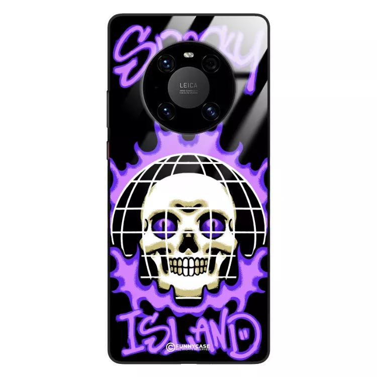 Etui Black Case Glass Rebel Zone do HUAWEI MATE 40 PRO Spooky Island ST_RZC103