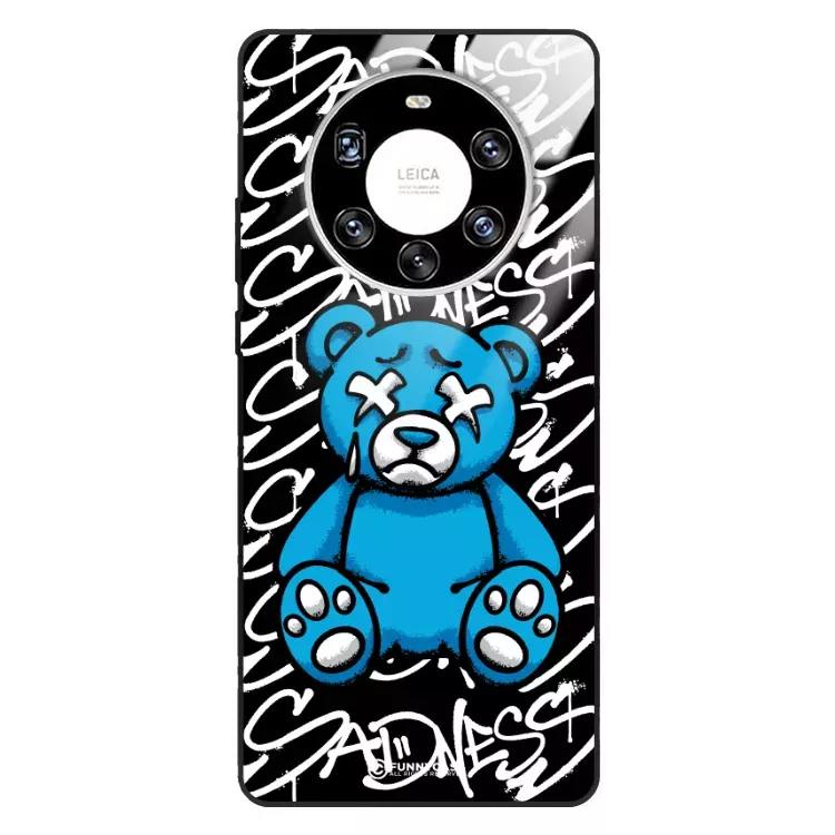 Etui Black Case Glass Rebel Zone do HUAWEI MATE 40 PRO PLUS Miś Streetwear ST_RZC104