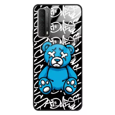 Etui Black Case Glass Rebel Zone do HUAWEI P SMART 2021 Miś Streetwear ST_RZC104
