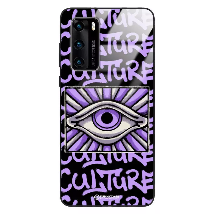 Etui Black Case Glass Rebel Zone do HUAWEI P40 Kultura Steet Art. ST_RZC109