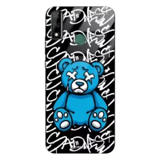 Etui Black Case Glass Rebel Zone do HUAWEI Y8S Miś Streetwear ST_RZC104