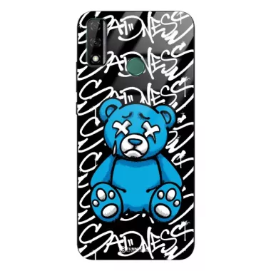 Etui Black Case Glass Rebel Zone do HUAWEI Y8S Miś Streetwear ST_RZC104