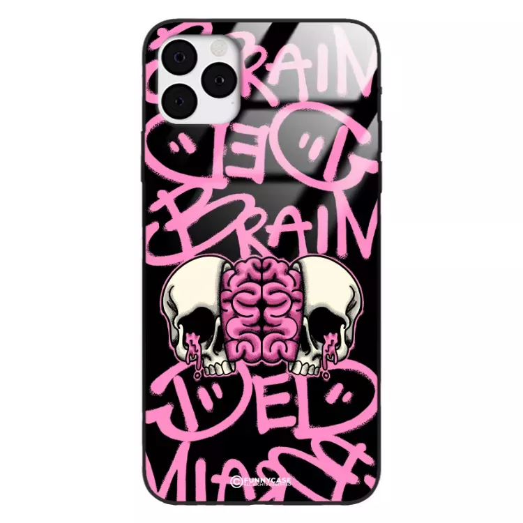 Etui Black Case Glass Rebel Zone do APPLE IPHONE 11 PRO Cherry Bomb ST_RZC119