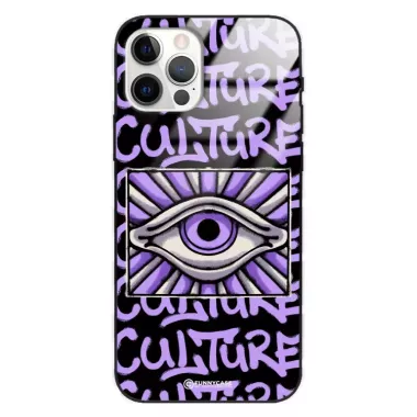 Etui Black Case Glass Rebel Zone do APPLE IPHONE 12 PRO Kultura Steet Art. ST_RZC109