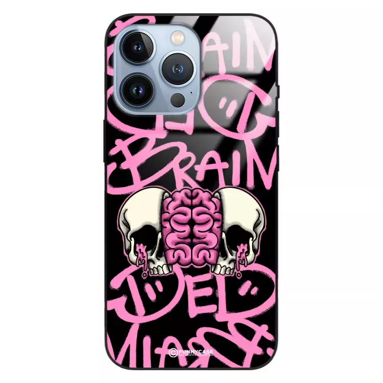 Etui Black Case Glass Rebel Zone do APPLE IPHONE 13 PRO Cherry Bomb ST_RZC119