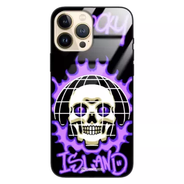 Etui Black Case Glass Rebel Zone do APPLE IPHONE 13 PRO MAX Spooky Island ST_RZC103