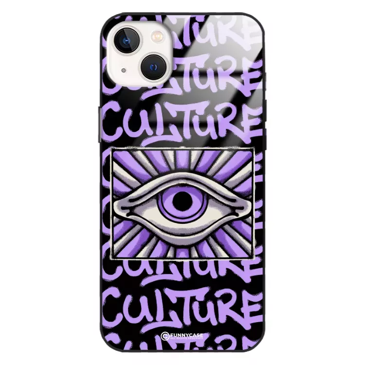 Etui Black Case Glass Rebel Zone do APPLE IPHONE 14 PLUS Kultura Steet Art. ST_RZC109